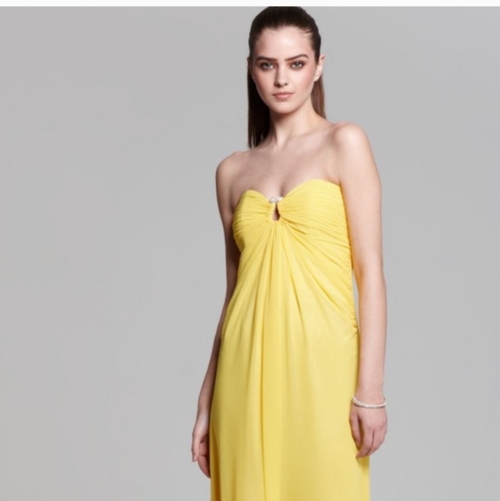 Laundry By Shelli Segal‎ Yellow Maxi Dress